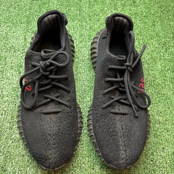 Adidas Yeezy Boost 350 V2 Low Bred Size Mens 9 Sneakers Black Red main image 6